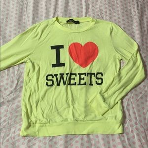 I ❤️ Sweets Yellow Long-sleeve Shirt